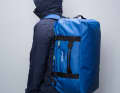 Hier die Venture Reistasche 55L als Rucksack geschultert