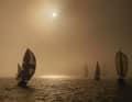 Eine solche Bootsdichte sollte bei Nebel gemieden werden