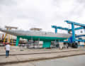 Classic choice of colours: The underwater hull shines in turquoise, the decorative moulding is probably painted gold