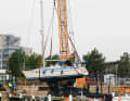 Damp: Dieses Boot ist wohl noch glimpflich davongekommen