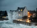 Sturm Ciarán an der bretonischen Küste