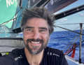 Boris Herrmann glücklich an Bord seiner "Malizia – Seaexplorer"