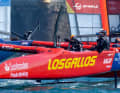 Mit den Rängen 12, 3, 9 und 4 waren Diego Botin udn Los Gallos an Tag eins beim Cádiz-SailGP nicht so erfolgreich wie erhofft.