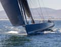 Farr Design drew the hull with a fixed bowsprit.