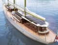 "Aeolus" erntet Energie über Solarpaneele und Rekuperation. | Rendering: Sailing-Classics