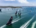 Typische Startszene zum Rolex Sydney Hobart Race.