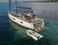 A three-metre dinghy can be stowed lengthways in the stern. Various options are available for the design of the aft deck