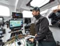 Malizia-Skipper Boris Herrmann in der Schaltzentrale seines Imoca 60