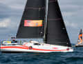 The French JPK 10.30 "Ose", which is in the lead after three days in the "Two-Hand Performance" division