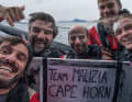 Wenn sie nicht gerade Podcasts produziert, findet man sie auf See - wie hier mit Team Malizia an Kap Horn