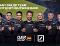 The crew of the Germany SailGP Team around helmsman Erik Kosegarten-Heil.