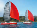 The rigs and sails of the comparison boats were identical, the conditions beyond the reefing limit