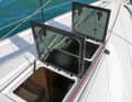 Ventilated: The two large hatches on the foredeck provide plenty of light and air for the foredeck and the saloon
