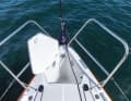 Integrated: The anchor locker is moulded into the deck and drained. The permanently attached bow nose is available in various lengths