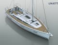 All sheets, halyards and trim lines lead below deck directly to the helm stations. The layout promises a high level of single-handed manoeuvrability