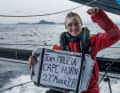 Rosalin Kuiper bei ihrer Kap-Hoorn-Rundung mit Team Malizia im Ocean Race