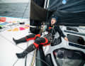 The Dutchwoman is completely exhausted after hours in the mast