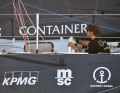 Boris Herrmann konzentriert beim Start in die vierte Etappe.