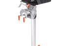 The tiller can be unscrewed for operation with remote gas