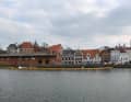 The sunken "Fridthjof" in the Trave