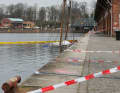 The sunken "Fridthjof" in the Trave