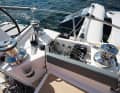 Collected: All lines run to the standard electric winches in front of the helm stations. The folding mechanism is also operated from there
