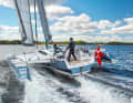The sailing performance is easy to call up. Only steering requires concentration, otherwise a lot of speed is lost
