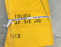 Furling sails: The long-sack sausages fit through the fore hatch and can be rolled up and packed small