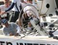 During the genoa check on the German AC-Cupper.