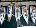 The perspective from the mast illustrates the proportions in the popular ten-metre class, even if the optics are somewhat distorted