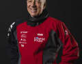 Before and after: Manuel Cousin before the start of the race in the Vendée Globe studio.
