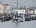 Youngster Violette Dorange on her way out of the canal