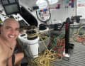 "Apicil"-Skipper Damien Seguin lag an Tag 15 der Vendée Globe mit 544 Seemeilen Rückstand auf Charlie Dalin auf Platz 17.