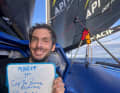 Nachgereicht: Das Bild von Charlie Dalin bei seiner Passage des Kaps der Guten Hoffnung.