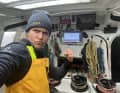 Anche Clarisse Crémer ha navigato vicino a Boris Herrmann per un po'.