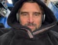 Boris Herrmann wrapped up in the cold Southern Ocean.