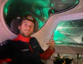 Benjamin Ferré shows the atmosphere below deck - it almost looks like a submarine.
