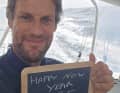 Le skipper de "Biotherm", Paul Meilhat, souhaite une bonne année.