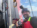 Boris Herrmann, however, seemed to have bad luck, here during a repair in the mast