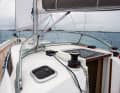 The disc is unusual on boats of this size and design. The winches are high because of the deep cockpit