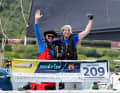 After two weeks at sea, the JPK 10.10 "Transformation Catalysts" with Loeïz Cadiou and Stéphane Bodin crossed the finish line nine minutes ahead of "Sharifa".