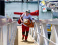Rasmus Töpsch im Hafen von La Turballe