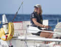 Going through all the emotions, but on top in the end: the soloist in the cockpit of her Maxi 6.50
