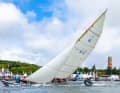 Le public a pu assister à de superbes courses de voile devant la Travepromenade.
