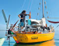 Being underway, living on board and working ashore. Nothing more is planned. Christoph Vougessis on his Bianca 27 "Tallawah"