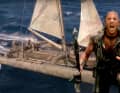 Kevin Costner as "Mariner" and the racing version of the trimaran