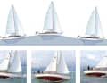 The Vindö rarely pitches, it takes the wave head-on. It has the greatest damping of all three candidates and moves most gently. The heavy rig with the high centre of gravity and the long keel also contribute to the damping. However, they do not promote speed