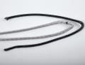 The inner core used here is 5 millimetre thick Compact Braid from Maffioli, which increases the diameter of the halyard from 8 to 10 millimetres. A sharp bend marks the centre of the end