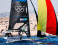 Marla Bergmann and Hanna Wille were in third place after three races at their Olympic premiere
