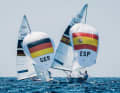 Das Team qualifizierte sich für die olympische Disziplin Mixed-Dinghy: 470er